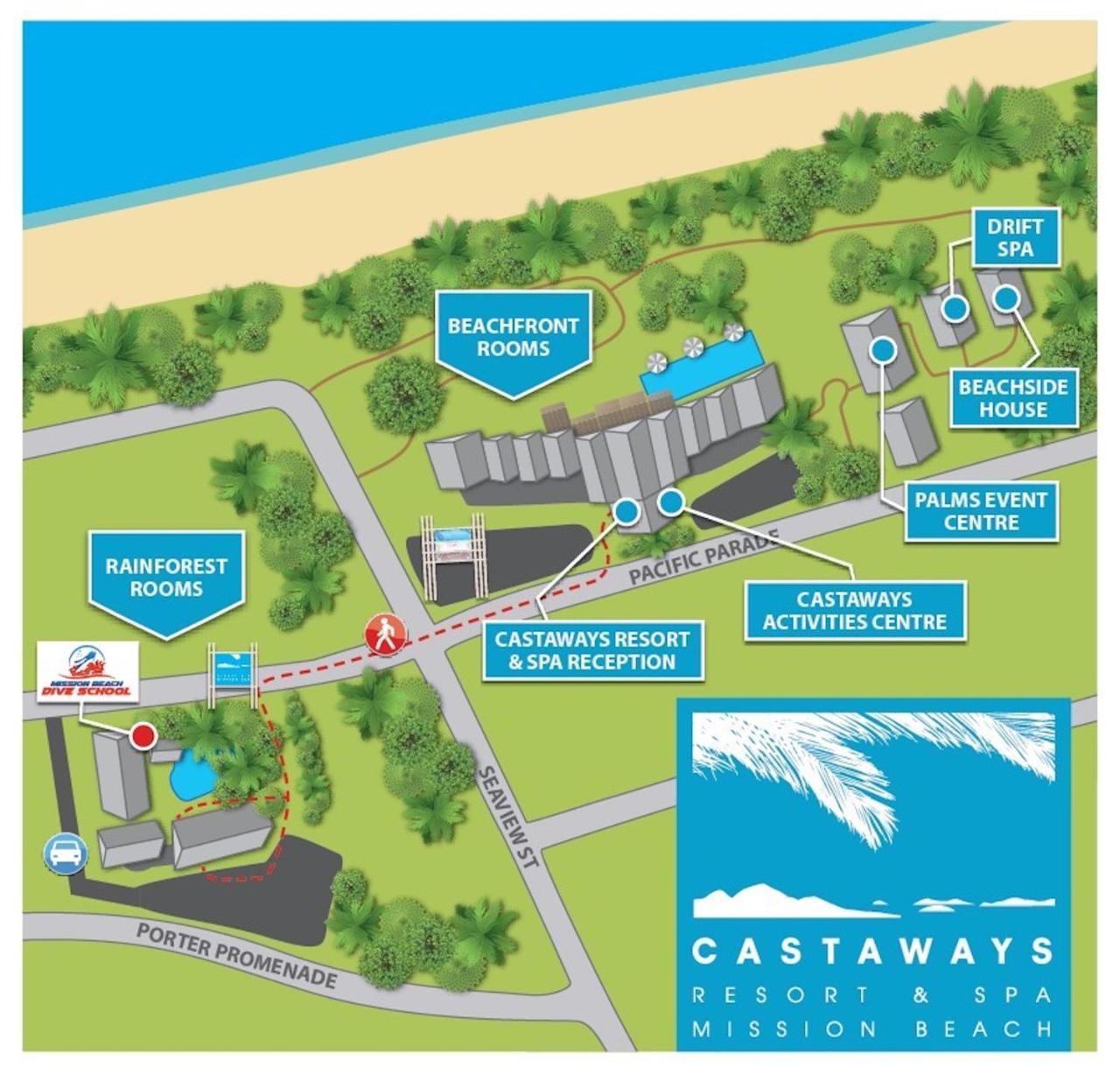 Rainforest Castaways Resort And Spa Mission Beach Exterior foto